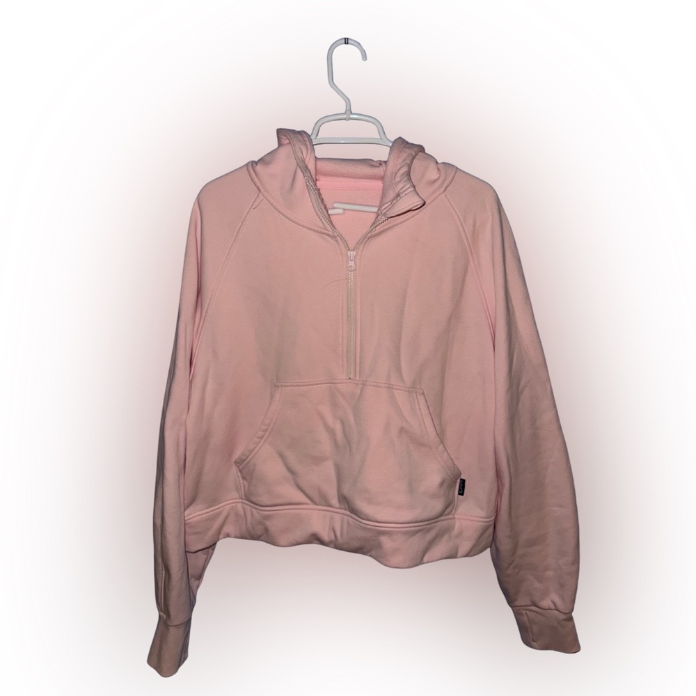 Pink quarter zip hoodie